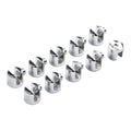 10pcs Glass Shelf Support Clamp Brackets for Chrome Shelves (6-8mm)