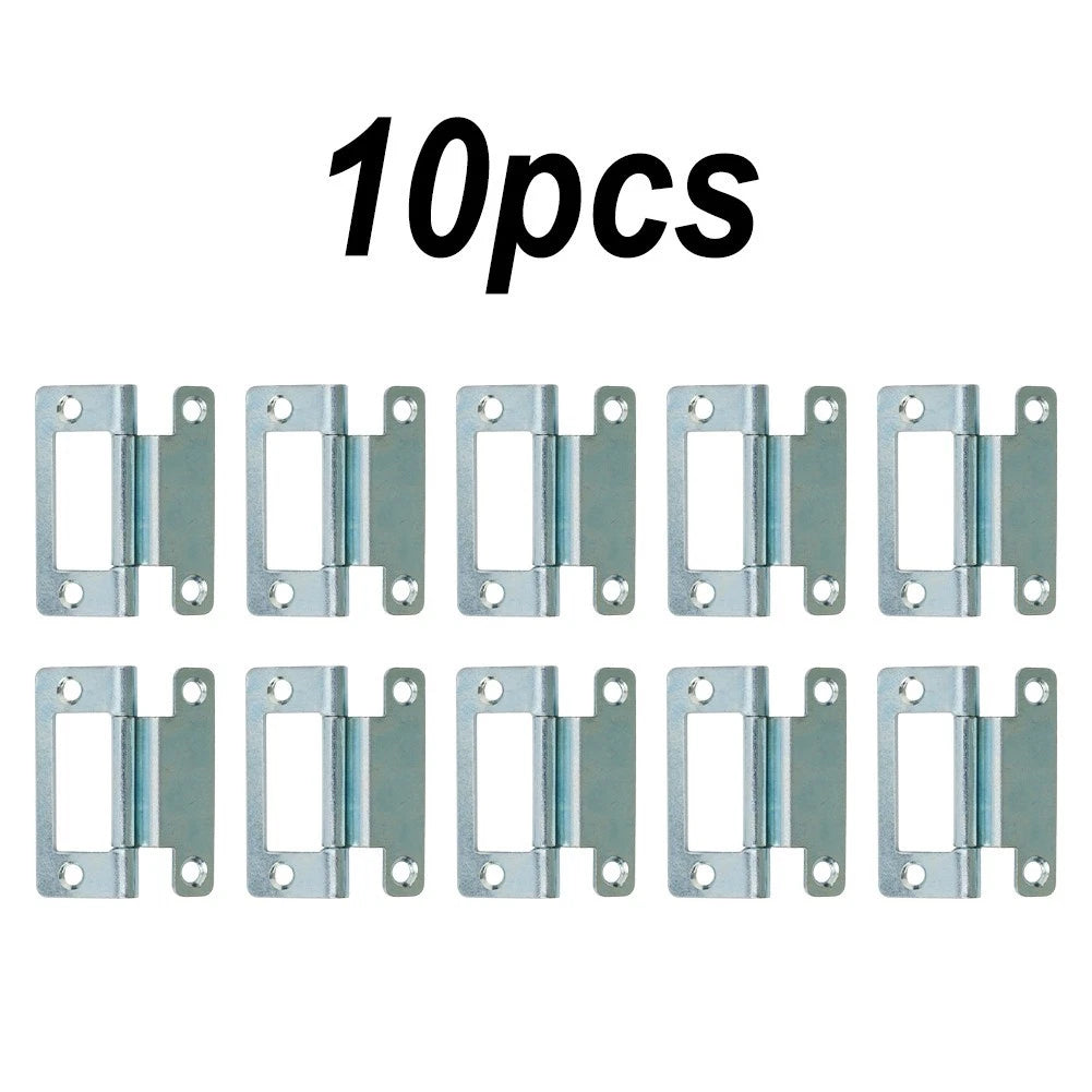 2X Steel Cranked Flush Hinge for Cupboard Door (Any Model)