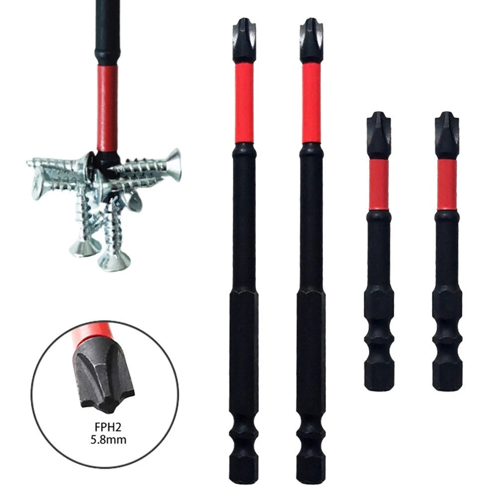 Set of 4 Screwdriver Bits 65mm-110mm for Workshop Equipment