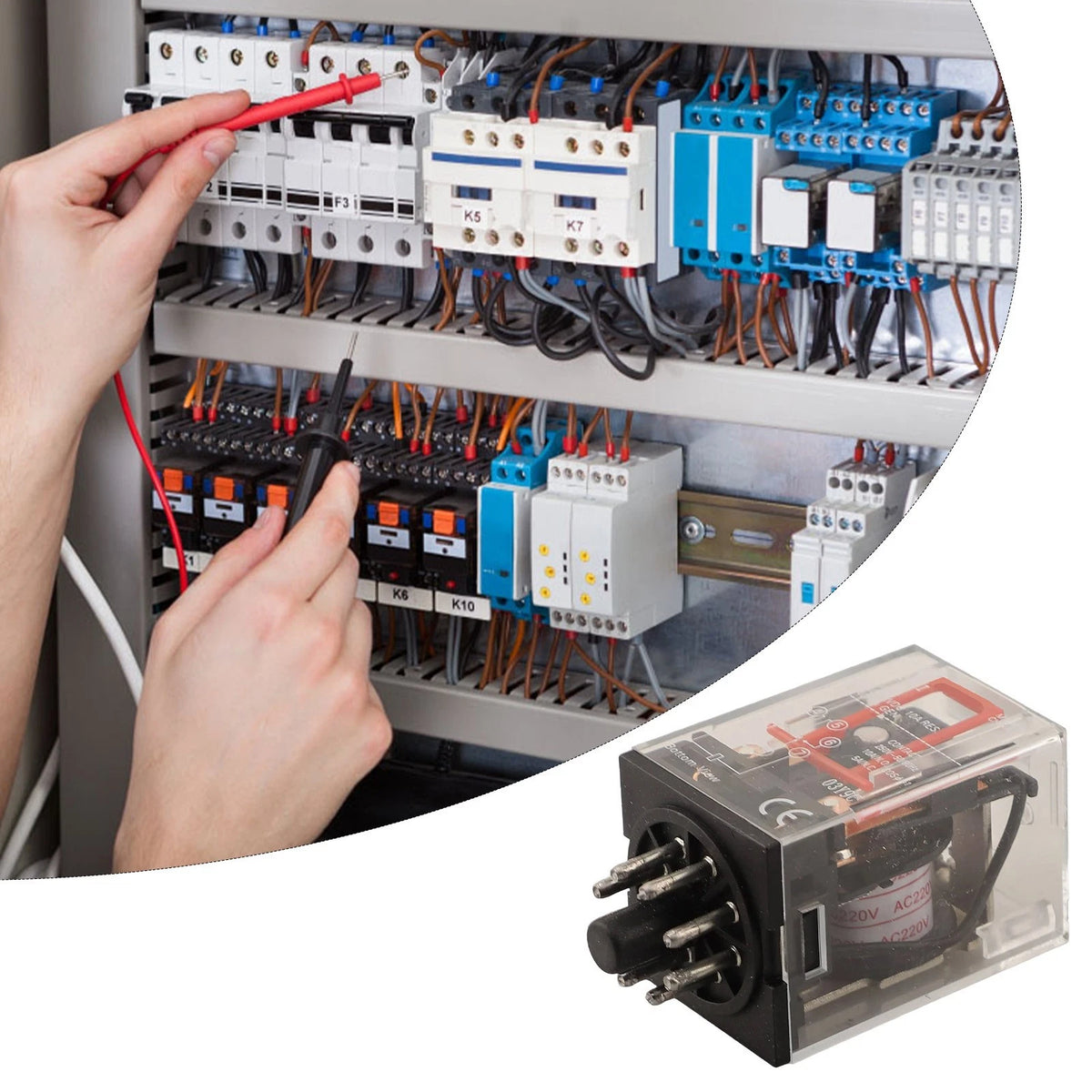 8 Pin Relay for Electronic Equipment (10A 250VAC)