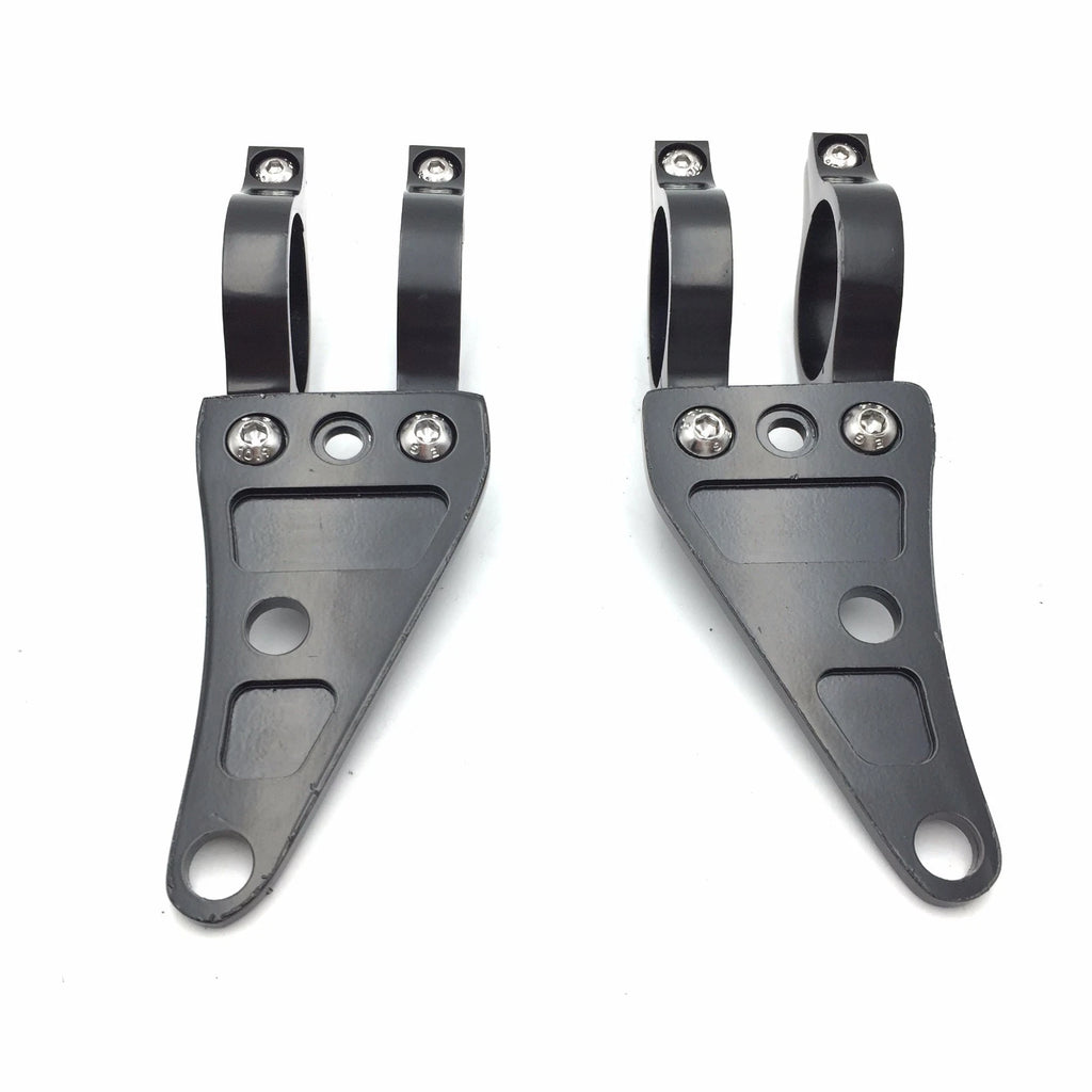 41mm Black Fork Headlight Mount Brackets for Motorcycle Chopper Cafe Racer
