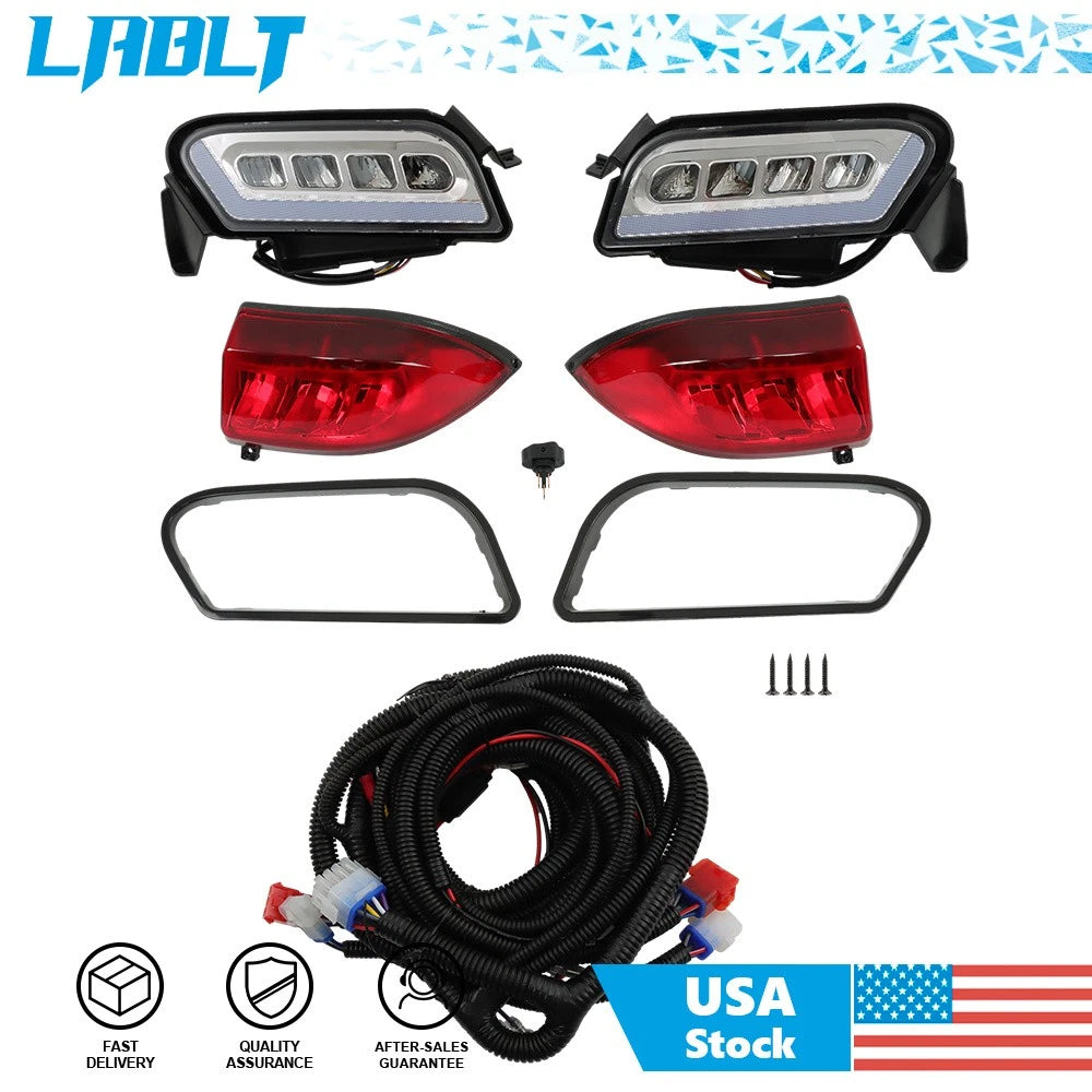 LED Headlight & Taillight Light Kit for Club Car Tempo (2018–Present)