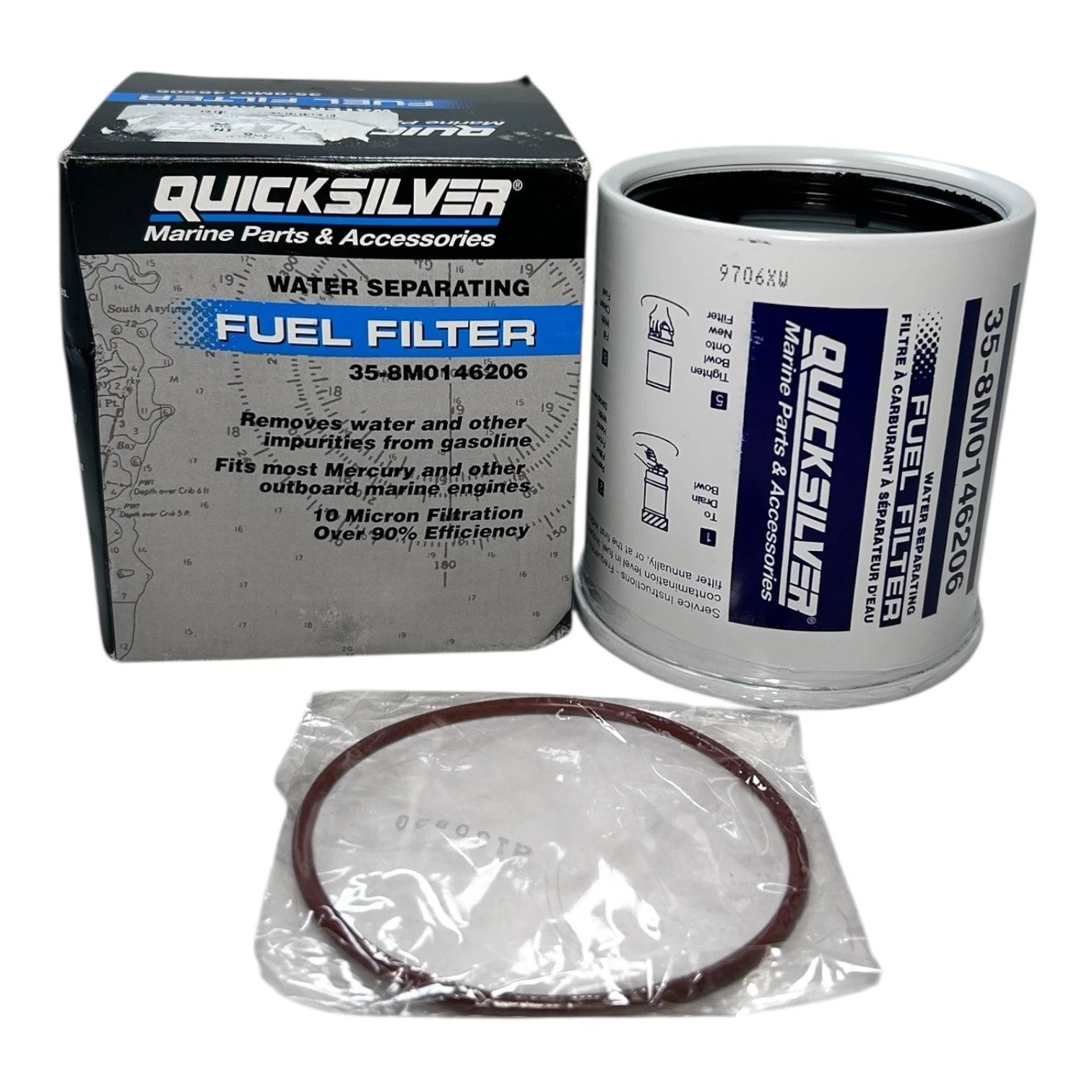 Water Separating Fuel Filter Assembly for Mercury Quicksilver (OEM)