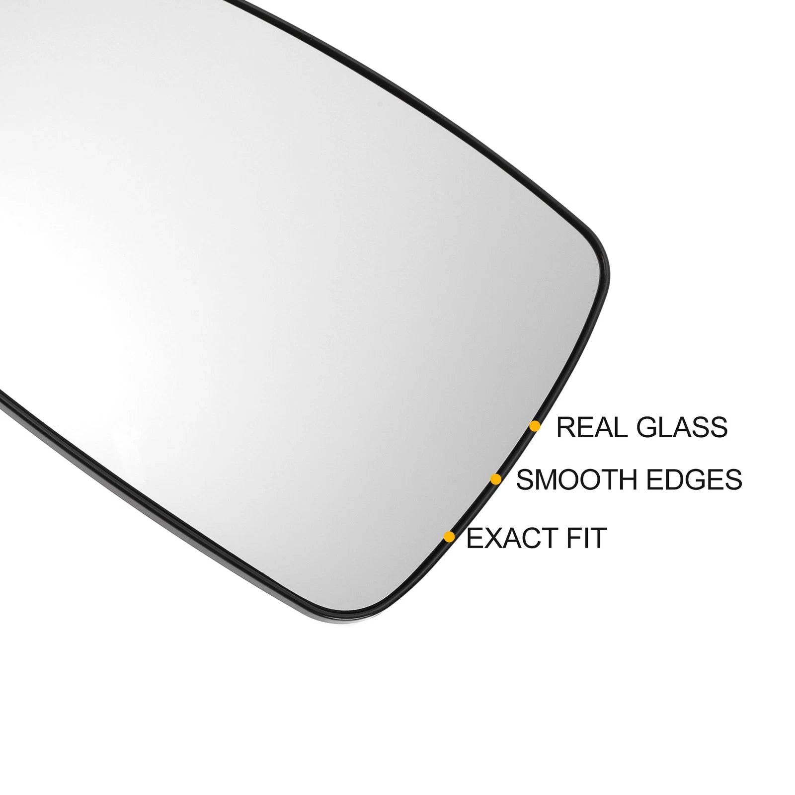 Left Side Heated White Mirror Glass for Opel Corsa C (2000–2006)
