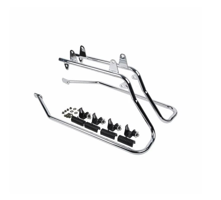 Chrome Saddlebag Support Conversion Bracket Kit for Harley Heritage Softail (1984–1991)