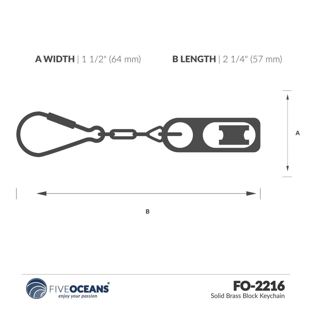 Rope Pulley Keychain for Small Ship (FO2216)