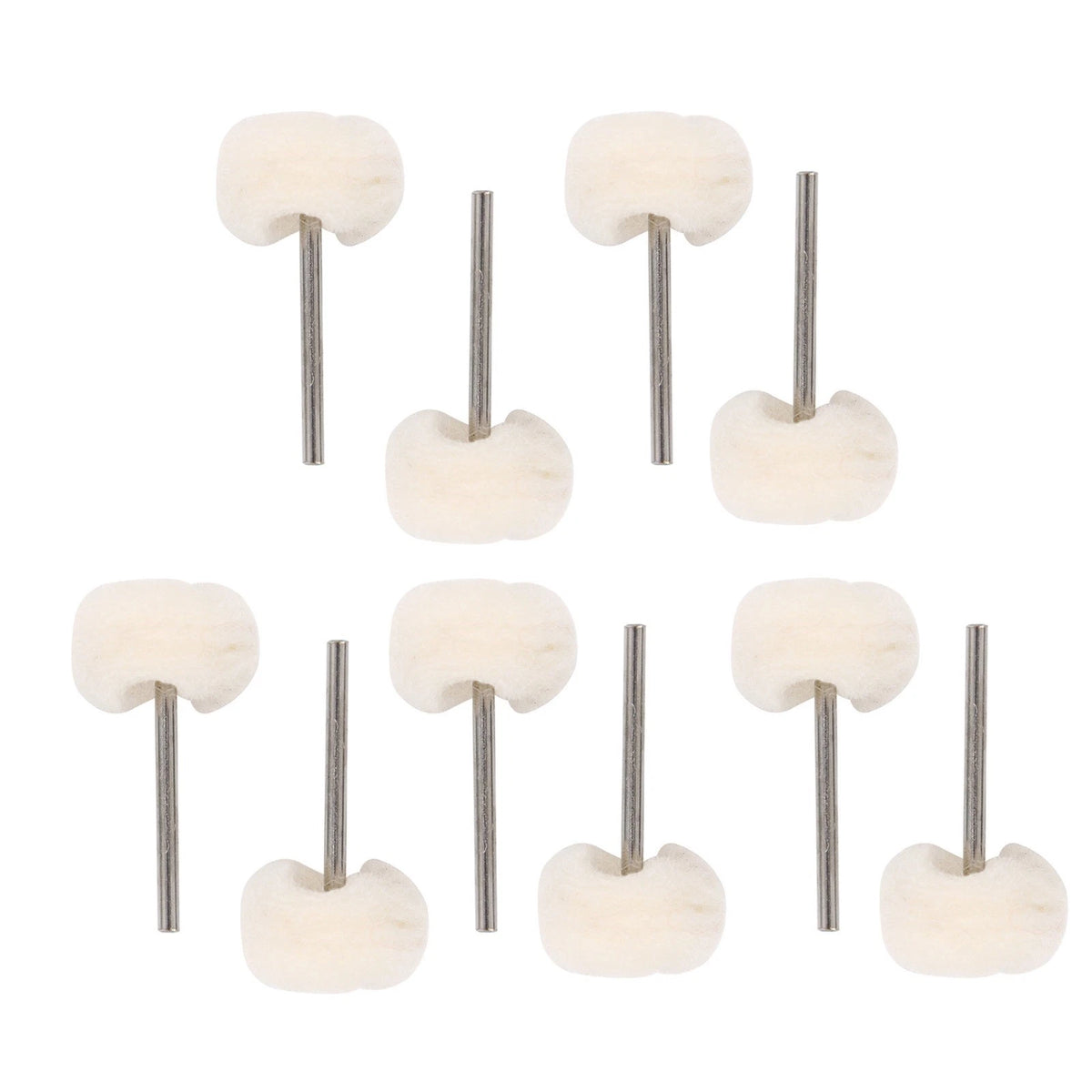 3mm Soft Polishing Brush Buffing Wheel Set for Jewelry Tool (10 Pack)