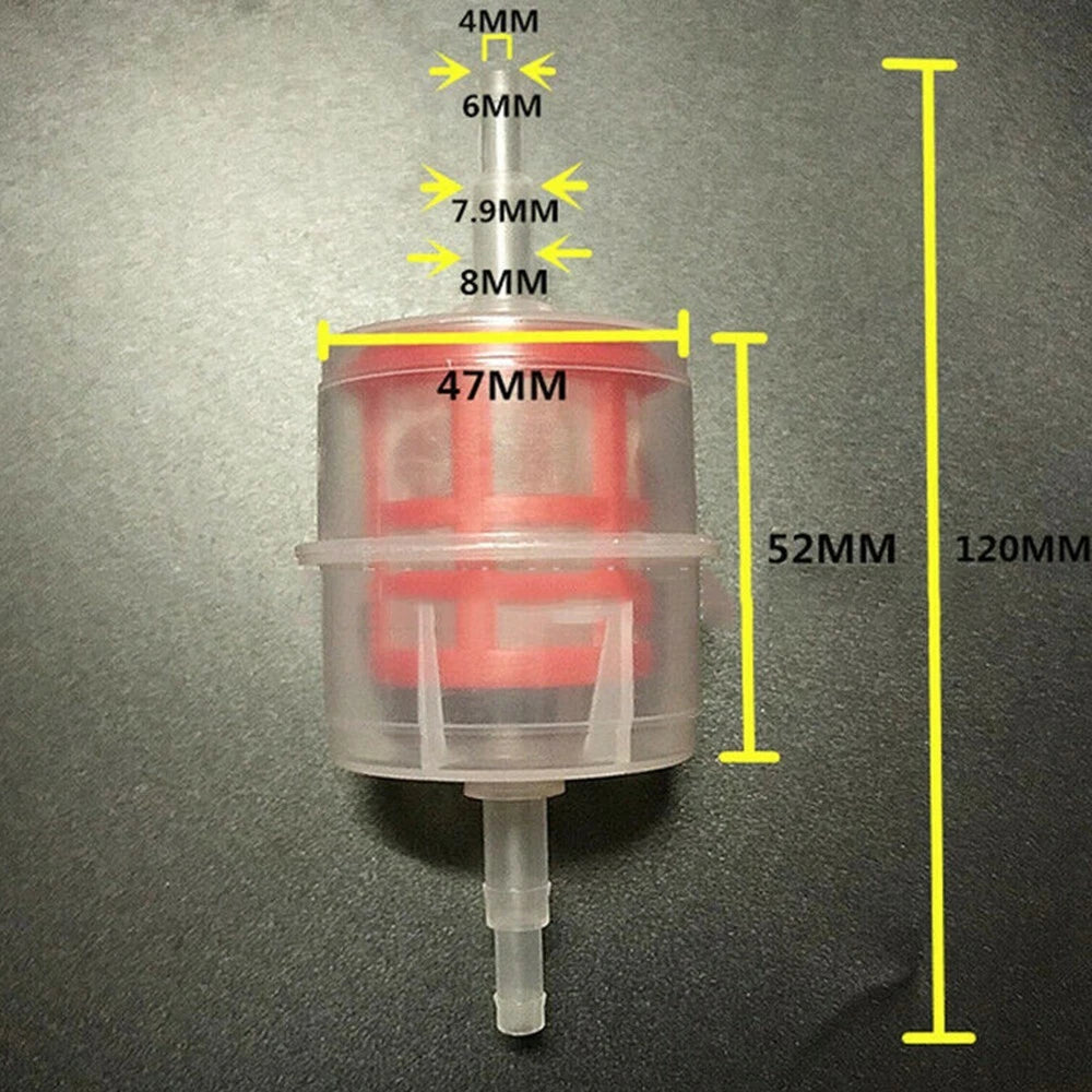 2X Diesel Fuel Filter Inline 6mm 8mm for Universal Car Motorcycle