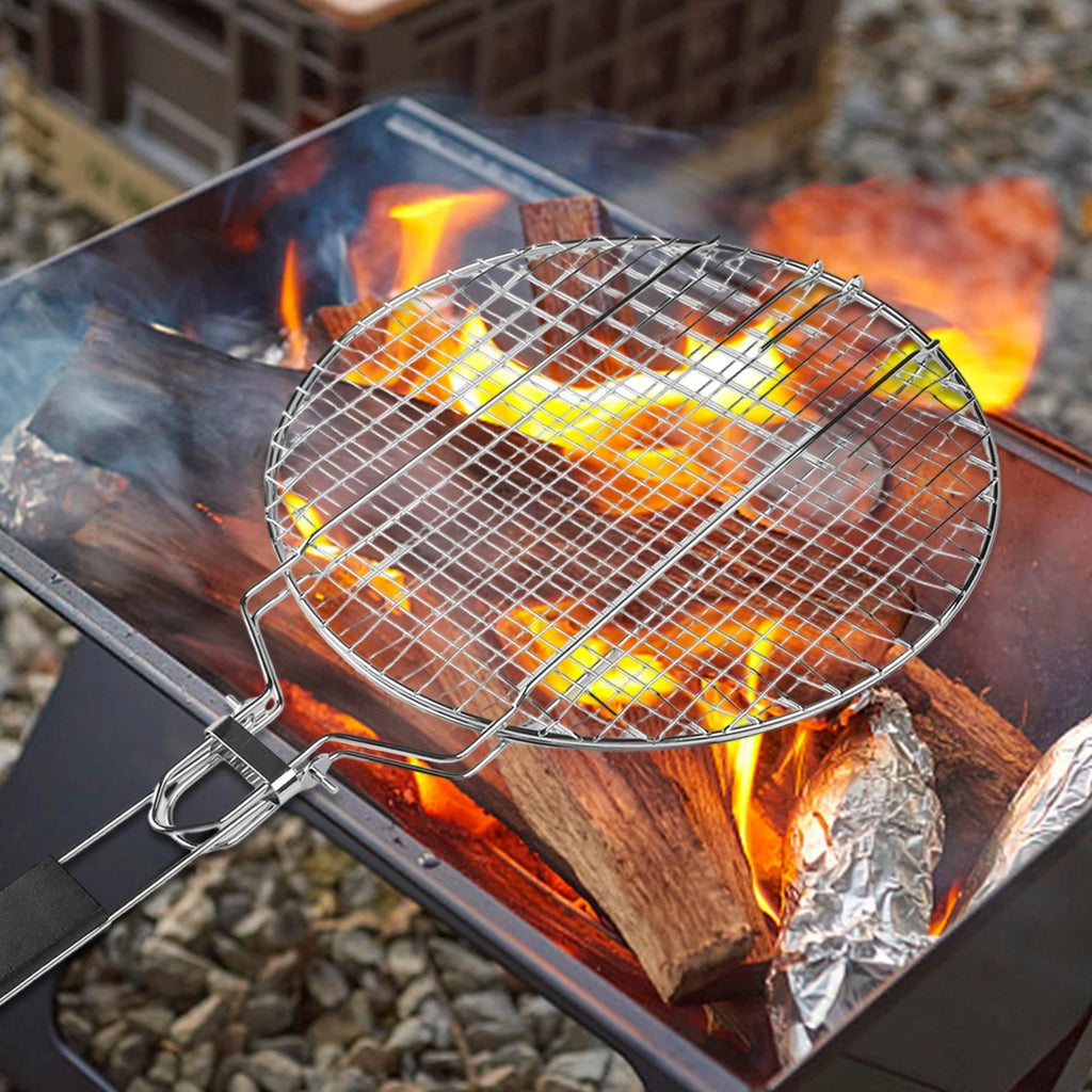 Folding BBQ Grill for Outdoor Use - Convenient Transport Design, Durable