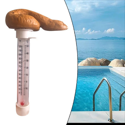 Floating Poop Thermometer for Pool Water Gauge (Fahrenheit/Celsius)