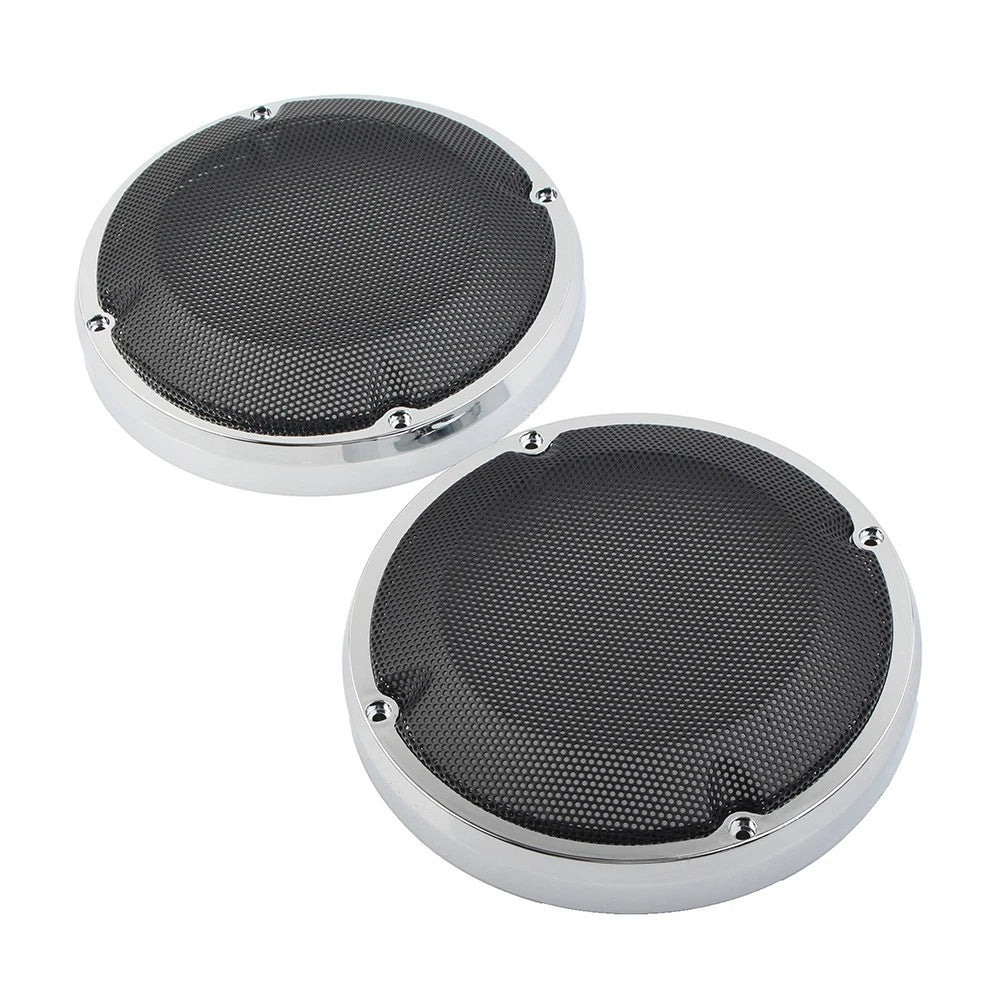 Saddlebag Lid Speaker Grill Mesh Cover for Harley Touring Electra Glide (1983–2020)