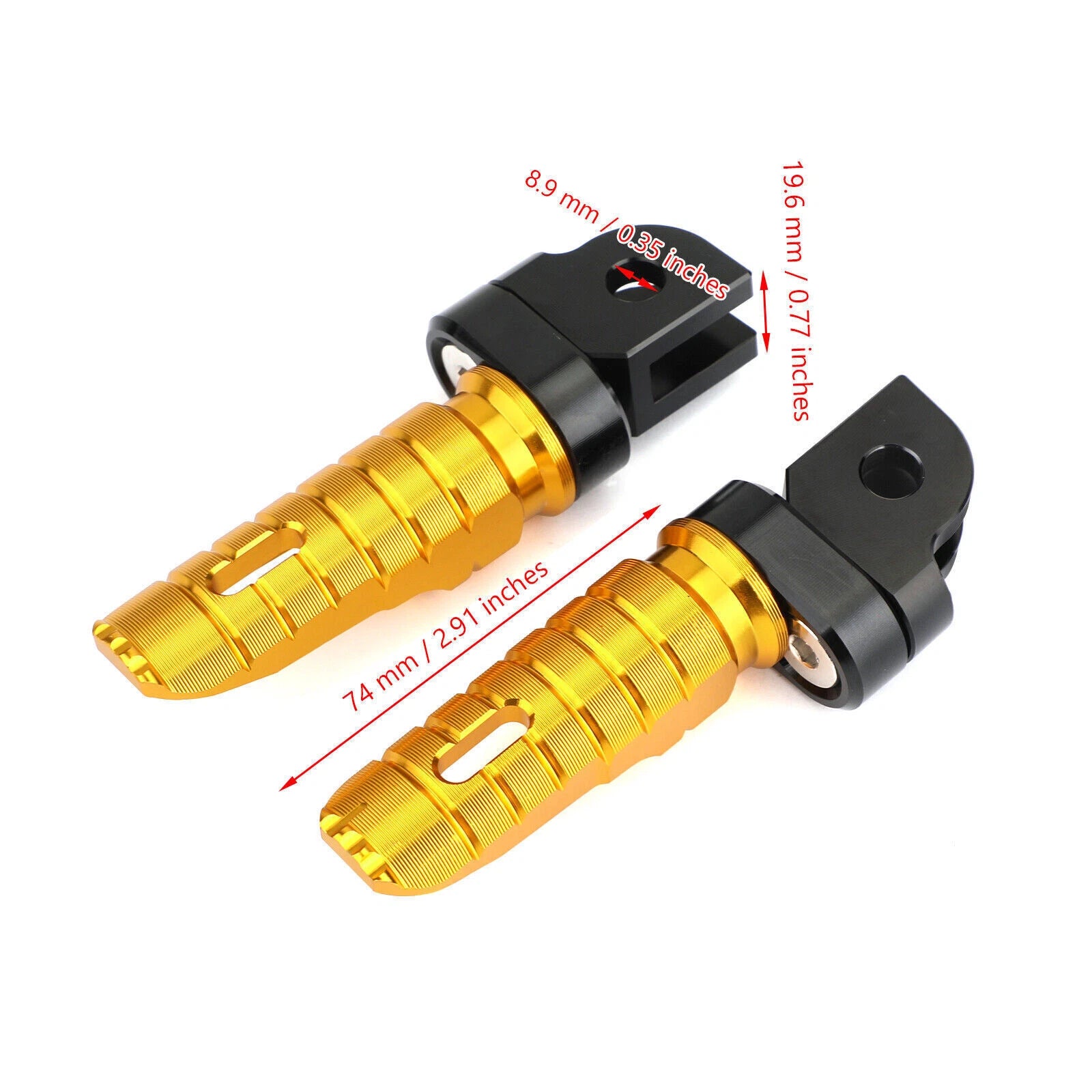 Front Footrests Foot Pegs for Yamaha FZ-07 FZ-09 FJ-09 FZ-10 XSR 700 FZ8 (2013–2020)