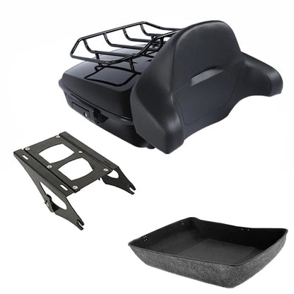Chopped Trunk Backrest Mount for Harley Touring Road King Glide (2014–2026)