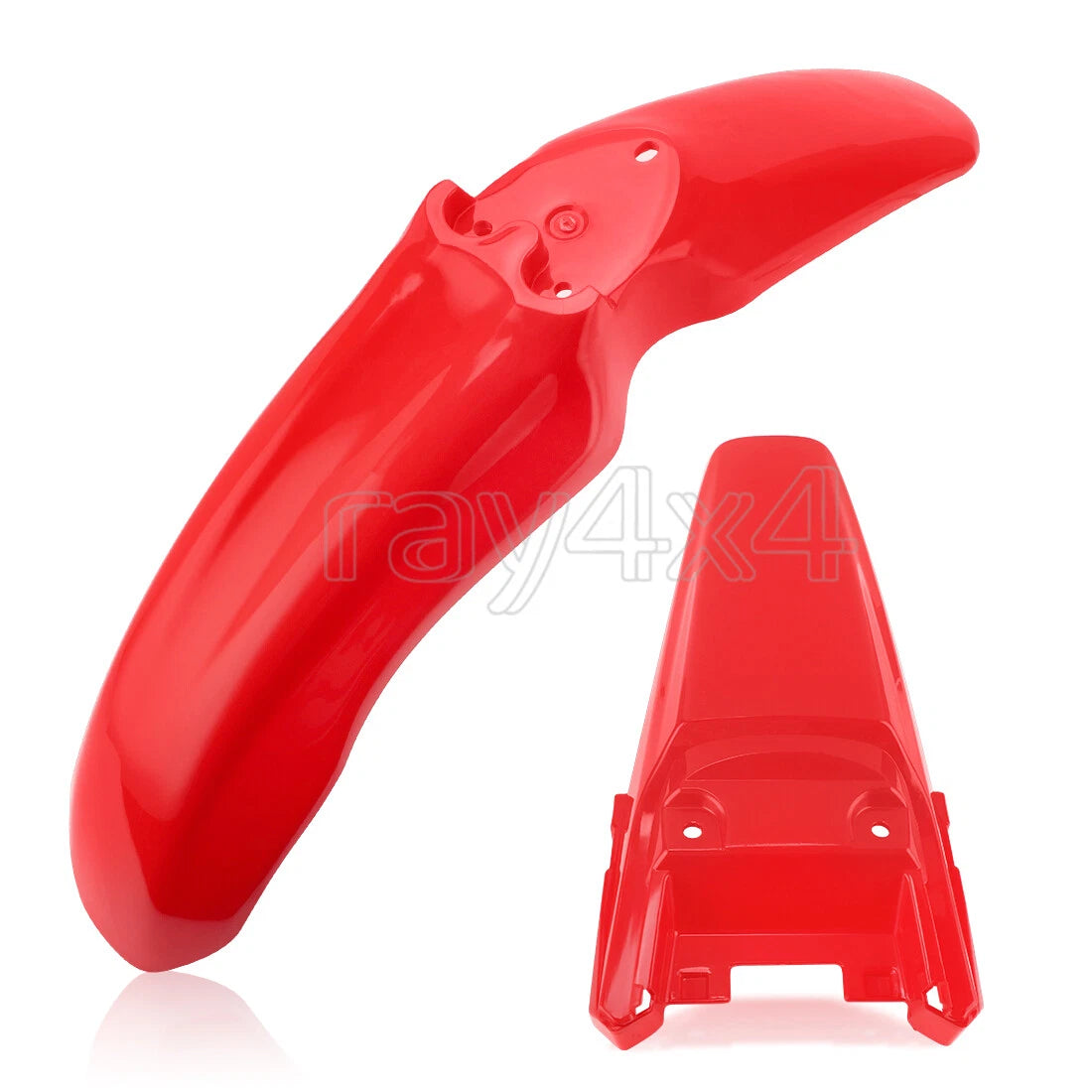 Front & Rear Back Fender Red for Honda CRF100F (2004–2008)