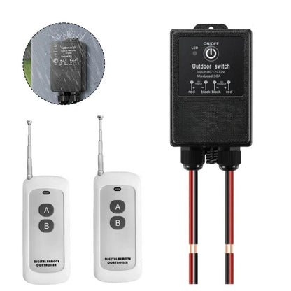 High Power Wireless Remote Switch AC220V 30A IP65 for Fans Lights