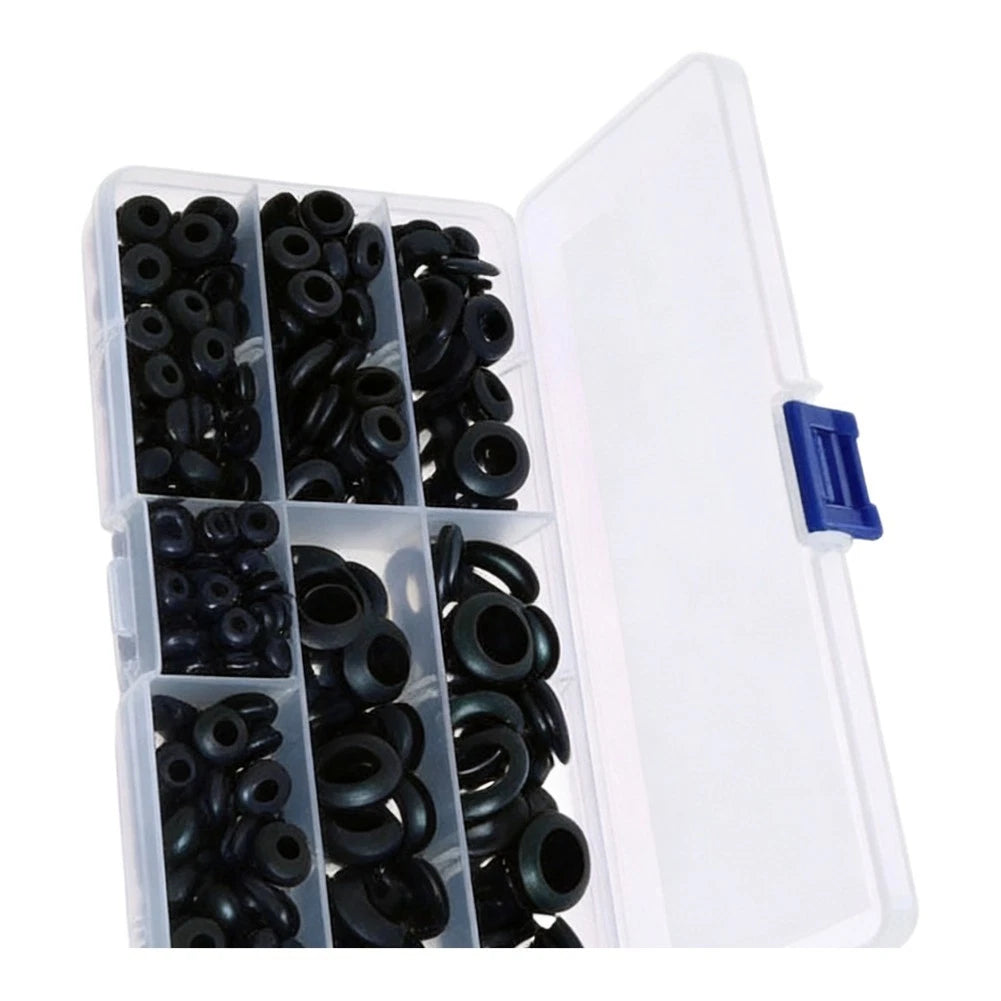 Rubber Grommet Kit 260pcs for Auto Marine RV Lighting Installations