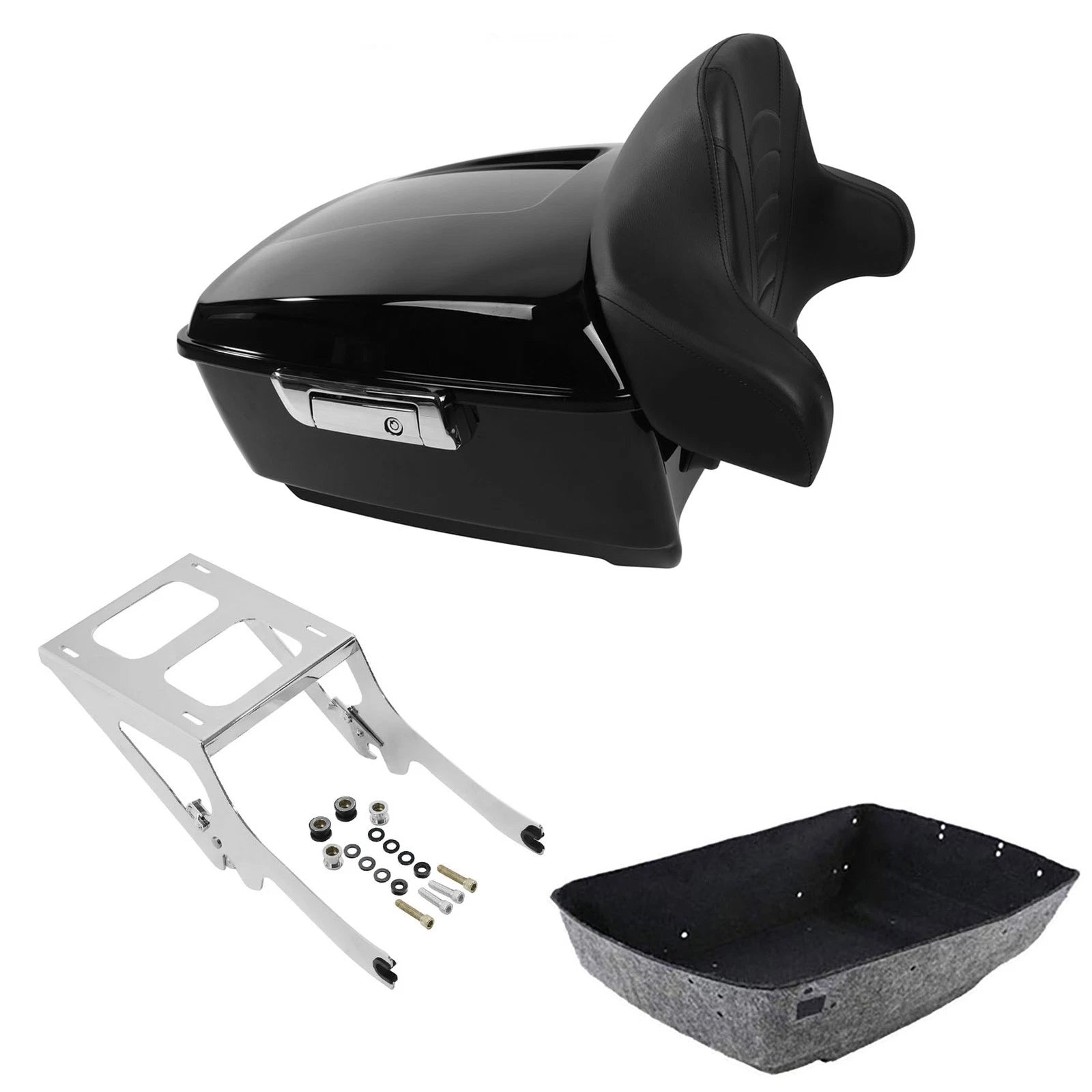 Trunk Backrest Mount Rack for Harley Heritage Classic FLHC FLHCS (2018–2026)