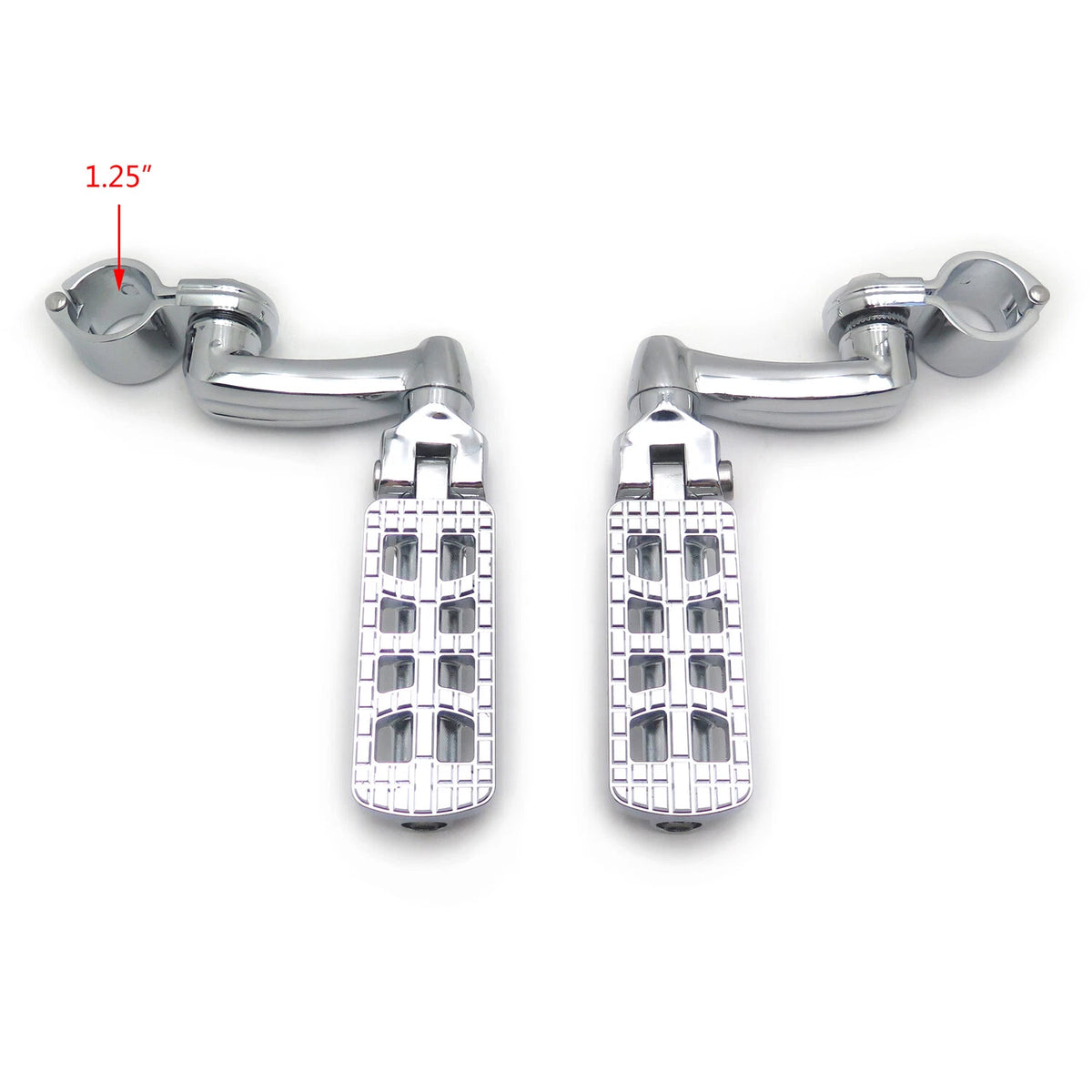 CNC Dominator Foot Peg Rest 32mm Arched Clamp 1.25" for Harley Road Glide (2015–2023)