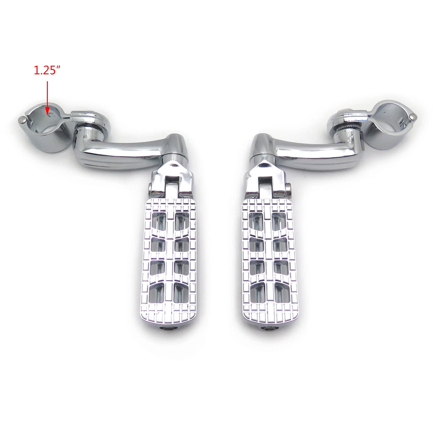 CNC Dominator Foot Peg Rest 32mm Arched Clamp 1.25" for Harley Road Glide (2015–2023)