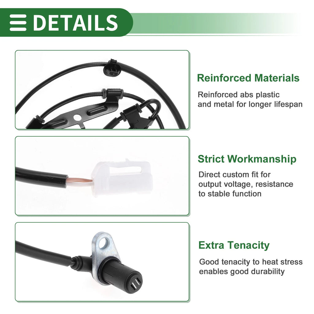 ABS Wheel Speed Sensor Rear Replacement for Mitsubishi Galant (2004–2012)