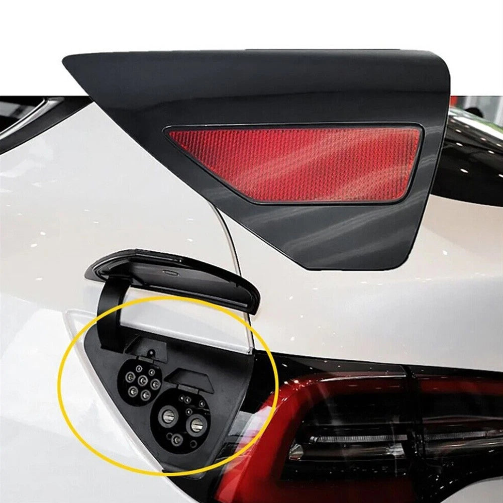 Left Driver Side Charge Door Reflector for Tesla Model 3 Y (2017–2023)