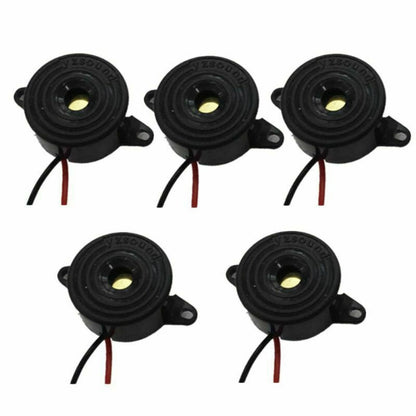 22mm Black Piezo Electronic Tone Buzzer Alarm for Universal Applications