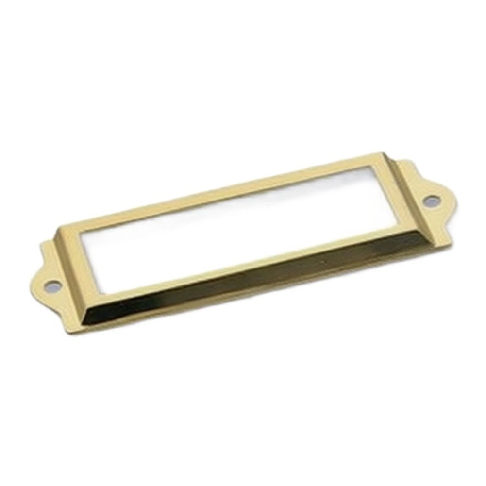 30pcs Metal Label Frames for Cabinets Drawers File Boxes (Antique Bronze)