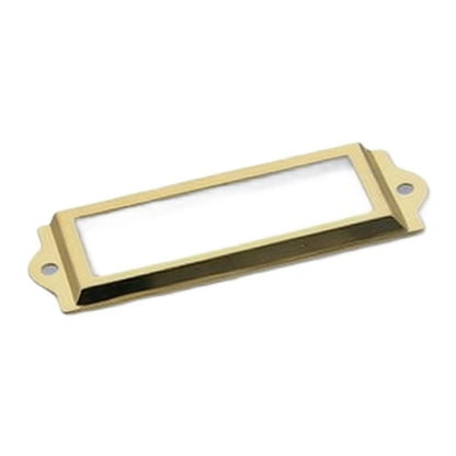 30pcs Metal Label Frames for Cabinets Drawers File Boxes (Antique Bronze)