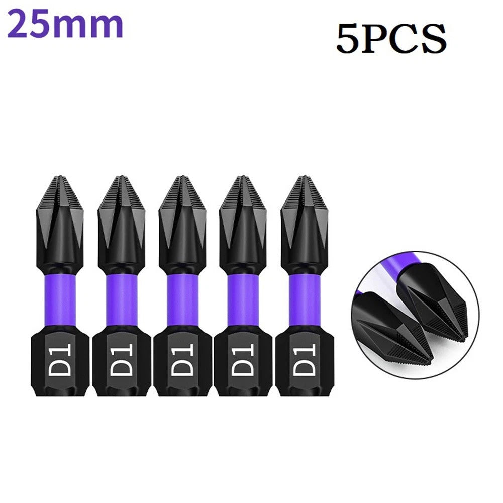 Set of 5 PH2 Magnetic Screwdriver Bits for