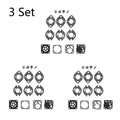 Set of 3 Carburetor Gasket Kits for Tecumseh TC200 TC300 Tillotson RK21 HU