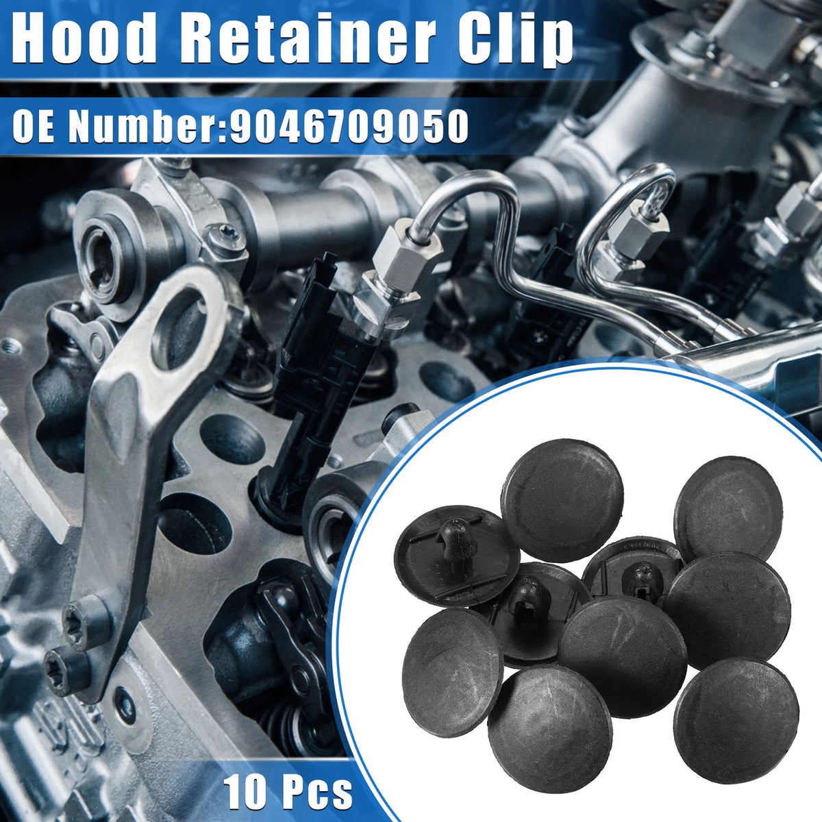 10 Pcs Hood Retainer Clip Replacement for Toyota and Lexus (2007–2019)