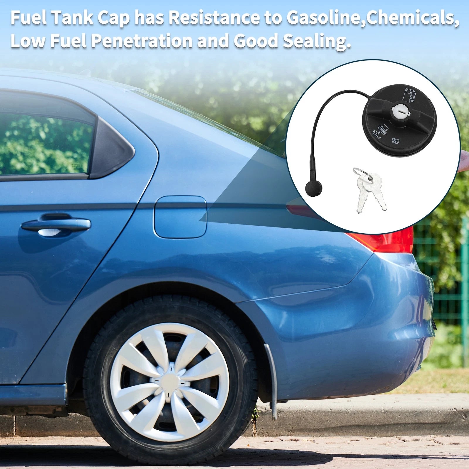 Locking Gas Fuel Cap Replacement for Chevrolet Buick Cadillac (2000–2010)