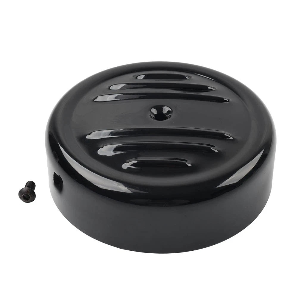 7'' Round Stripe Air Cleaner Cover Black for Harley FXD FLST FXST FLT (2000–2017)