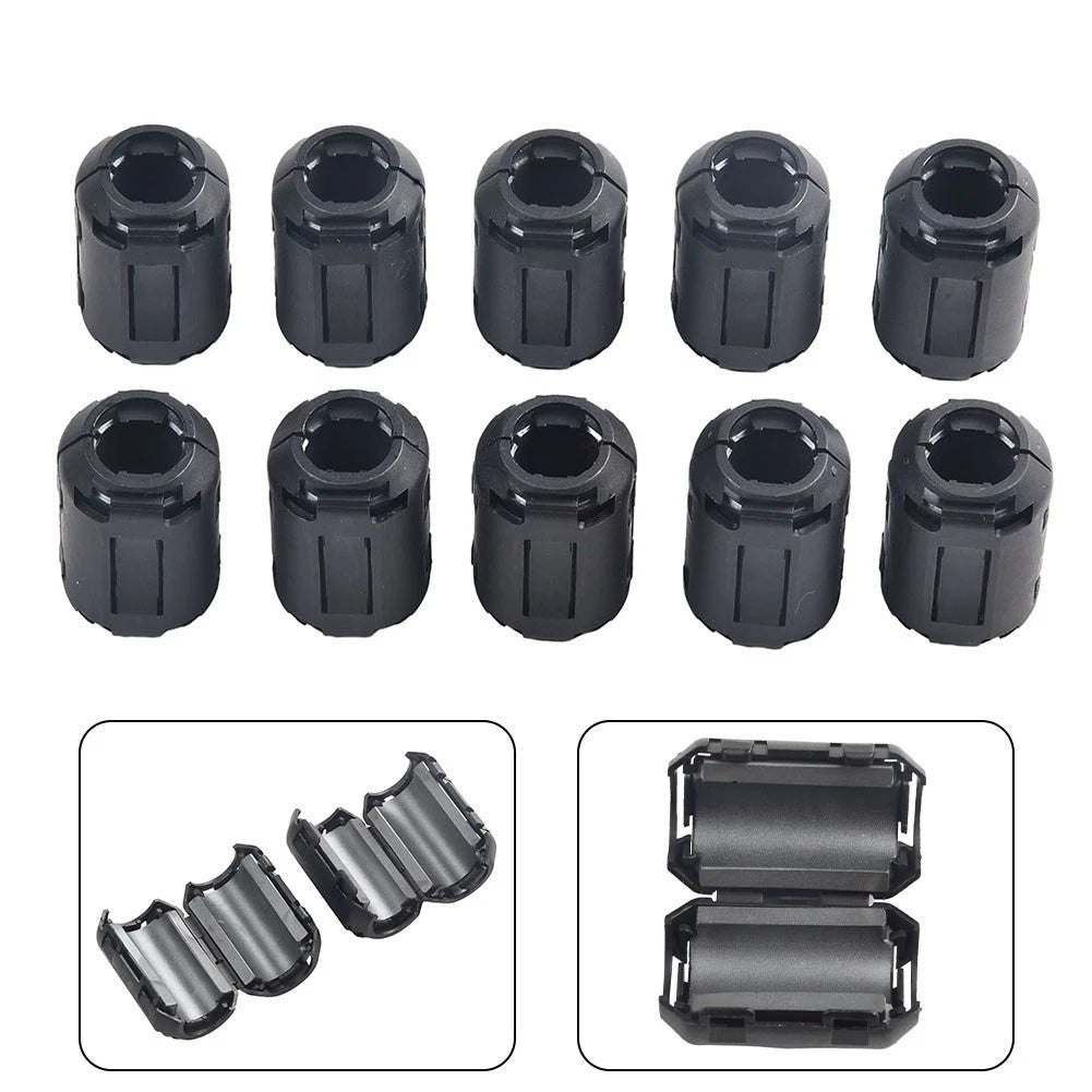 10x Ferrite Core Noise Suppressor Rings for Noise Cancellation