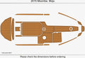 EVA Pads for Moomba Mojo (2015) - Swim Platform Cockpit Foam Teak Deck