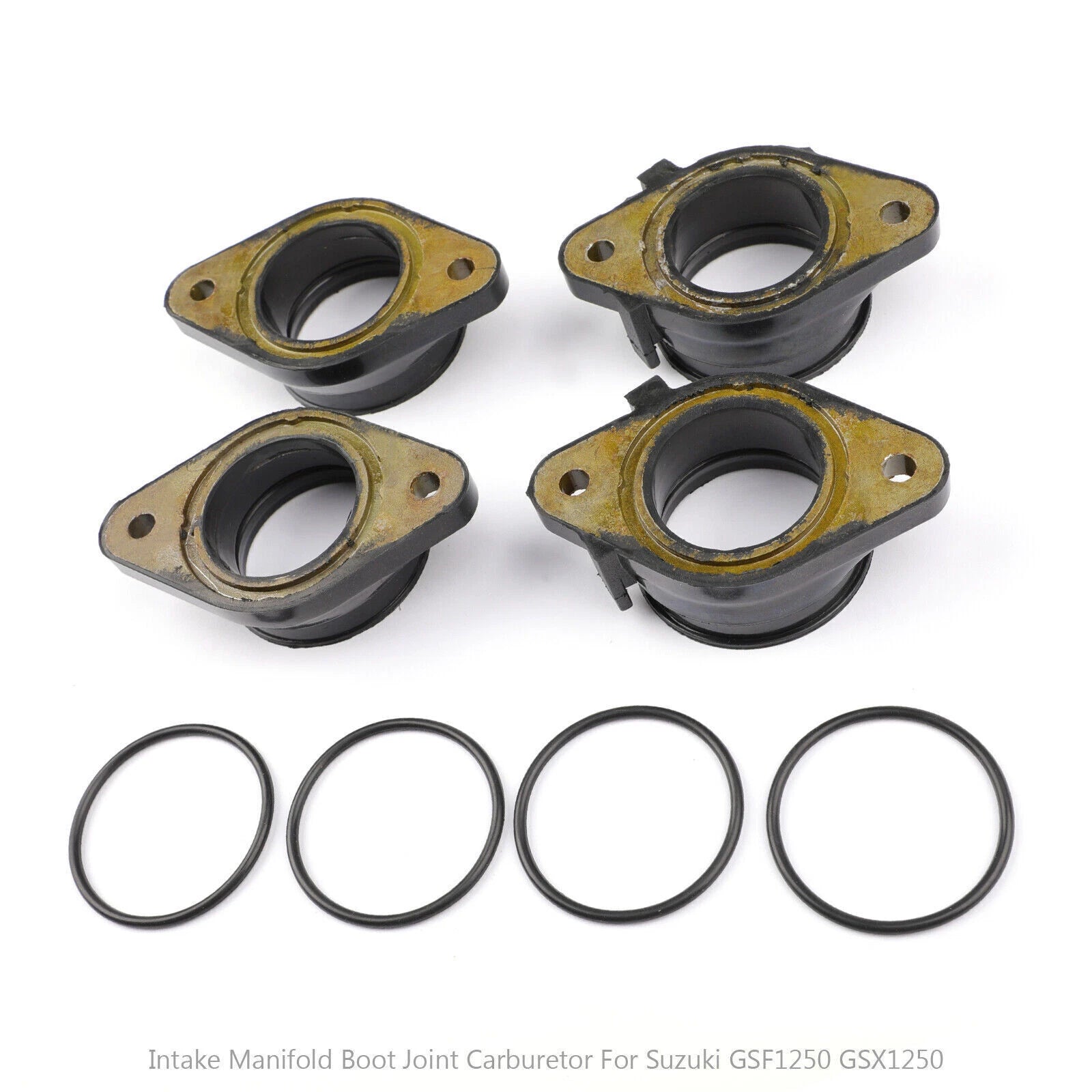 Set of 4 Carburetor Intake Manifold Boots for Suzuki GSF1250 Bandit (2007–2012) T9
