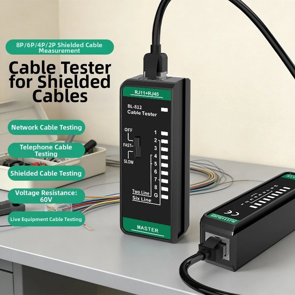 Cable Tester for Network Signal Tracing (Shielded/Unshielded, 8 Core)