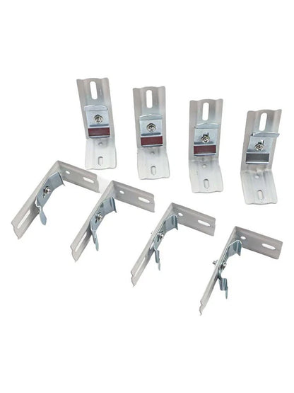 L Shaped Bracket Set of 8 for Vertical Blinds (1.5 Inch Head Rails)