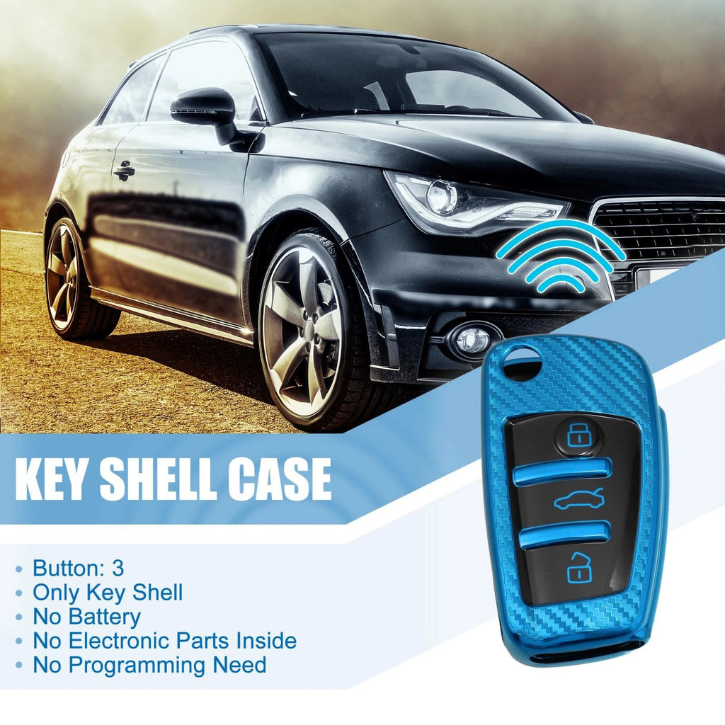 Silicone Smart Key Fob Case Cover Replacement for Audi A3 A1 (2010–2019)