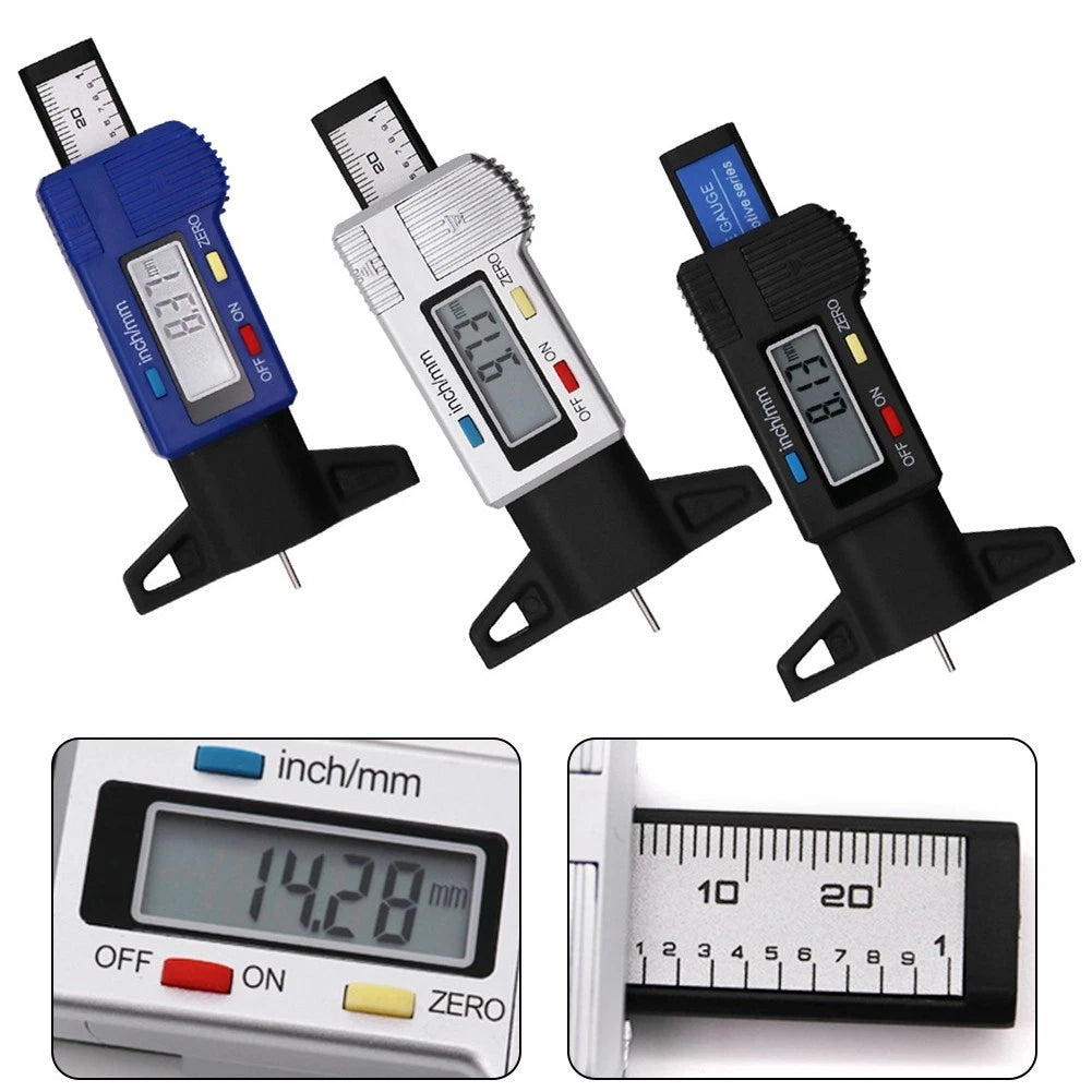 Digital Tire Tread Depth Gauge for Accurate Measurement
