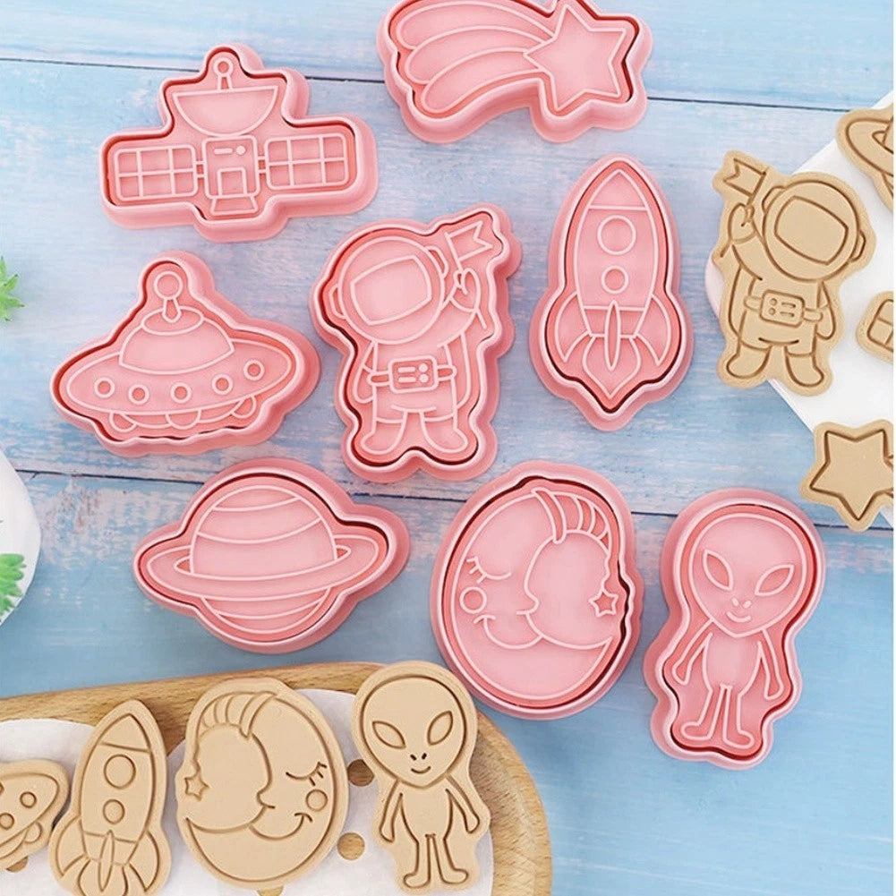 8 Piece Cookie Molds for Baking
