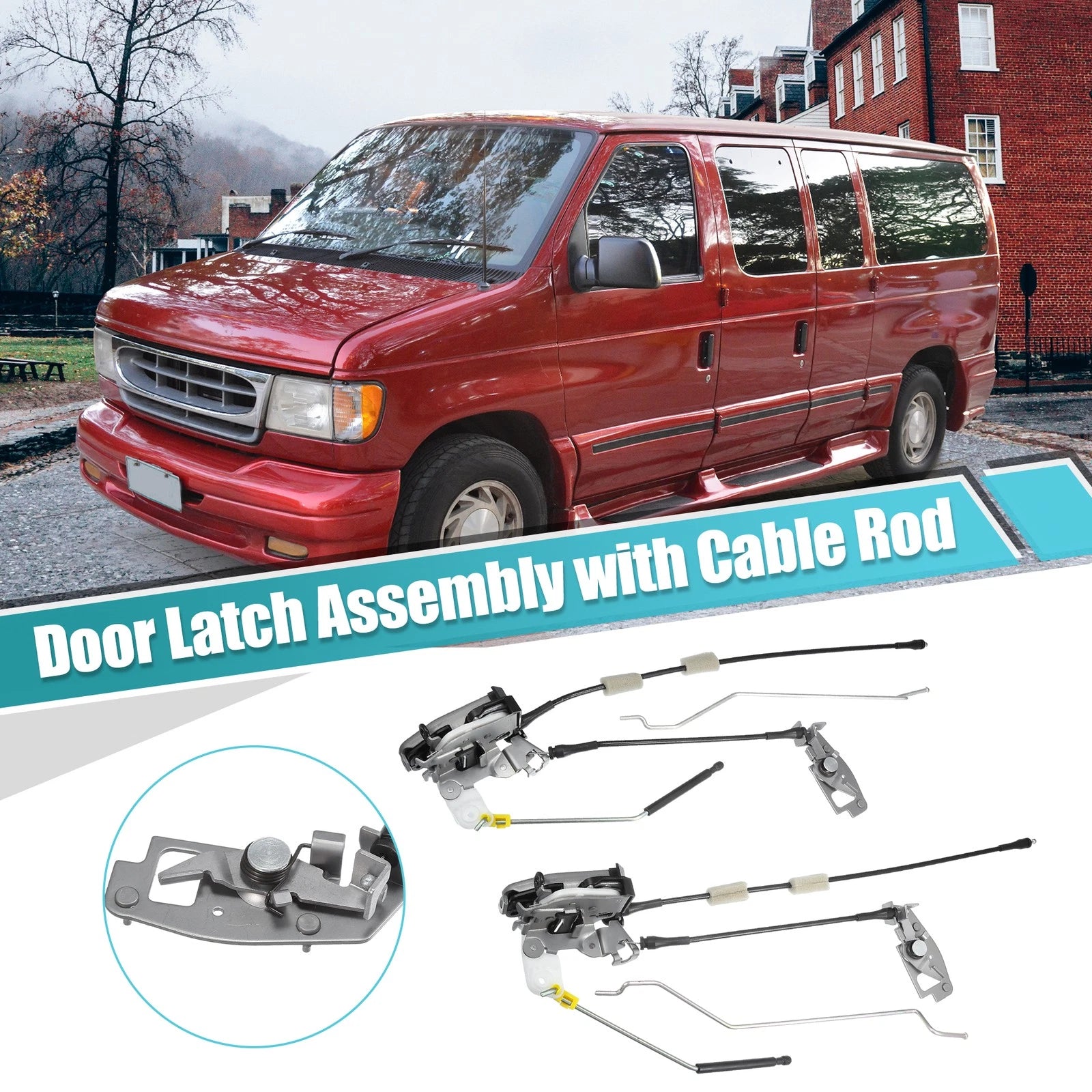 Set of 2 Door Latch Assembly for Ford E150 (2004–2014)