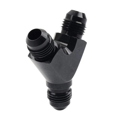 6AN AN6 Black Fuel Block Flare Union Junction Fitting Adapter Coupler