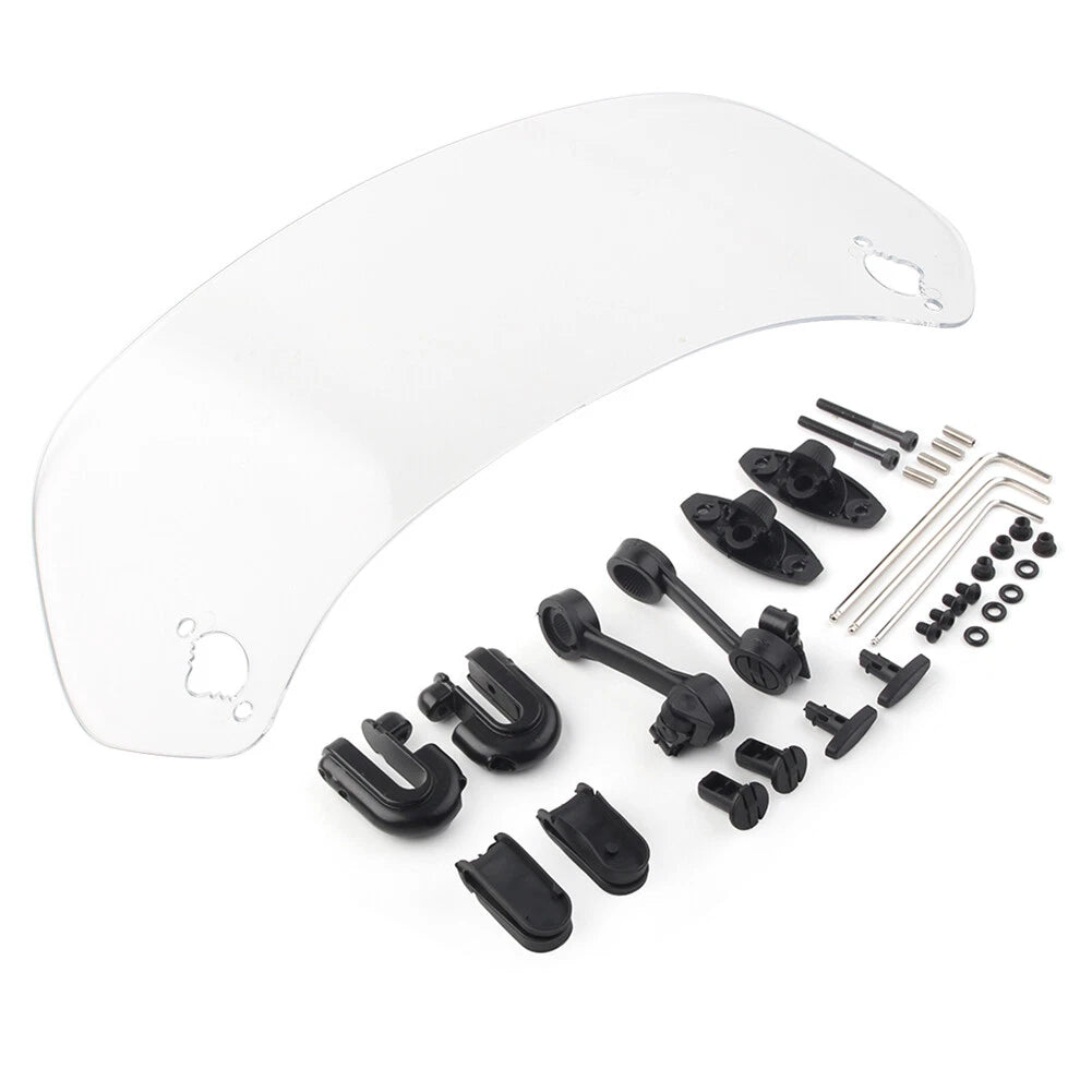 Adjustable Windshield Extension Spoiler Deflector for