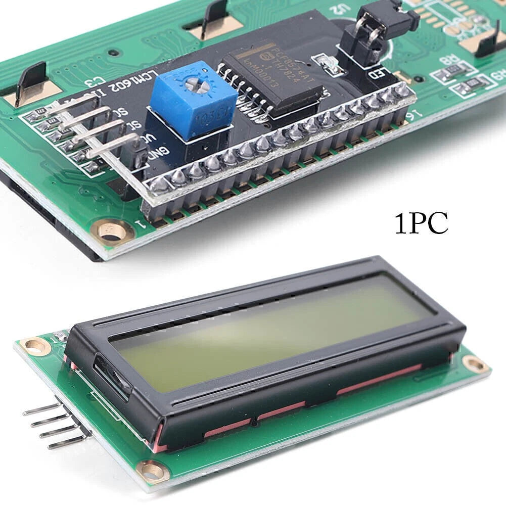 IIC/I2C/TWI/SP​I Serial Interface1602 16X2 Character Module Display Yellow co