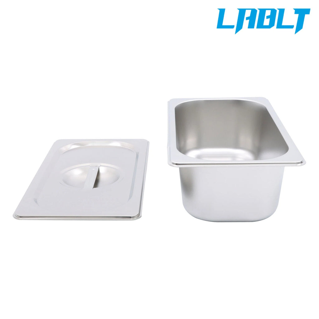 6-Pack 4 Inch Deep Stainless Steel Steam Table Pans for LABLT