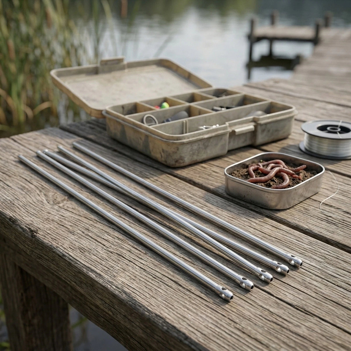 5Pcs Hollow Fishing Needles for Effective Bait Penetration