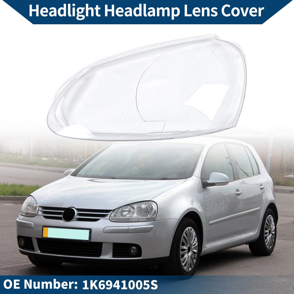 1 Pc Headlight Lens Cover for VW Golf (2006–2014) No. 1K6941005S Clear
