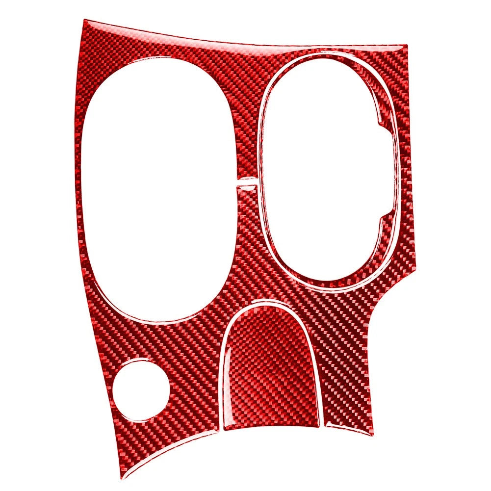Center Console Gear Shift Panel Trim for Chevrolet Corvette C6 (2005–2013) Red