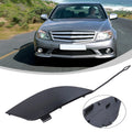 Rear Tow Hook Cover for Benz C-Class W204 (2007–2014) Black ABS Plastic